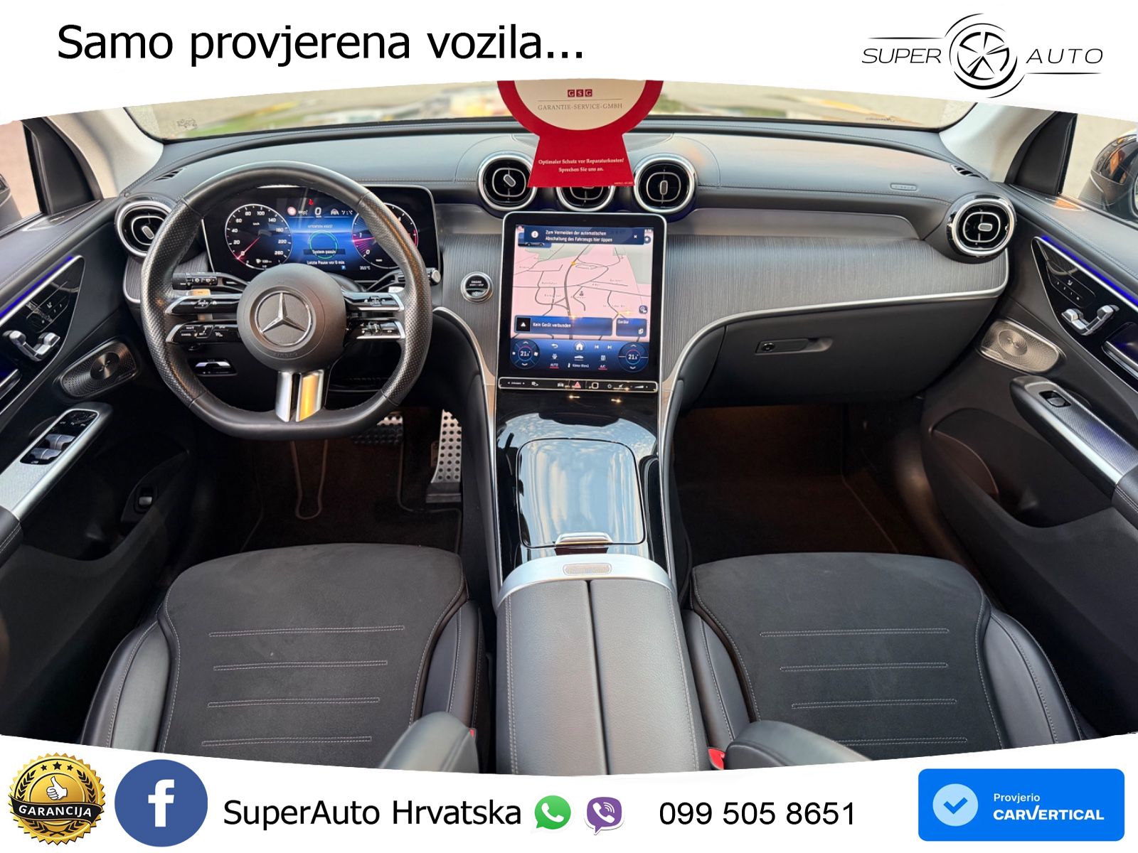 Mercedes GLC 300d (269 KS) 4MATIC 9G-TRONIC AMG ZRAČNI+ACC+GR SJED+360+PANO