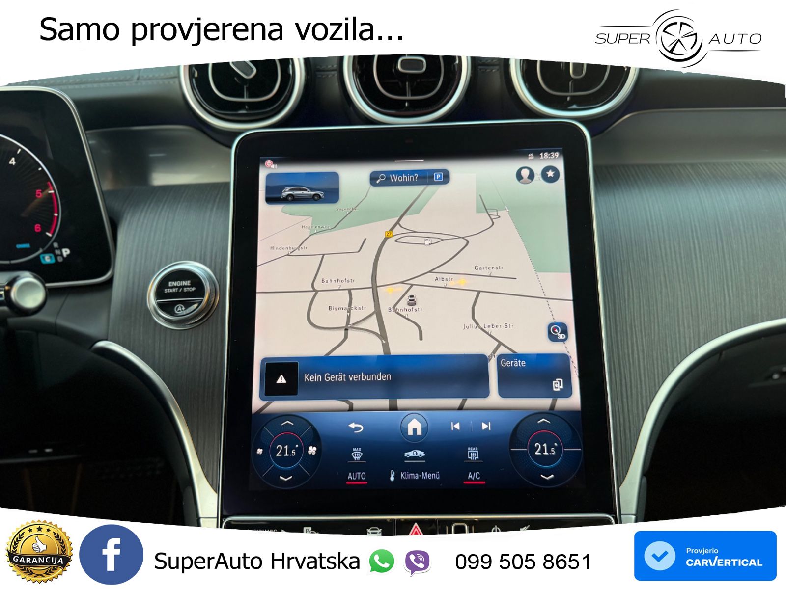 Mercedes GLC 300d (269 KS) 4MATIC 9G-TRONIC AMG ZRAČNI+ACC+GR SJED+360+PANO