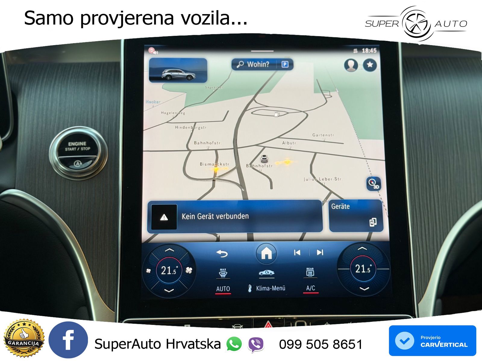 Mercedes GLC 300d (269 KS) 4MATIC 9G-TRONIC AMG ZRAČNI+ACC+GR SJED+360+PANO