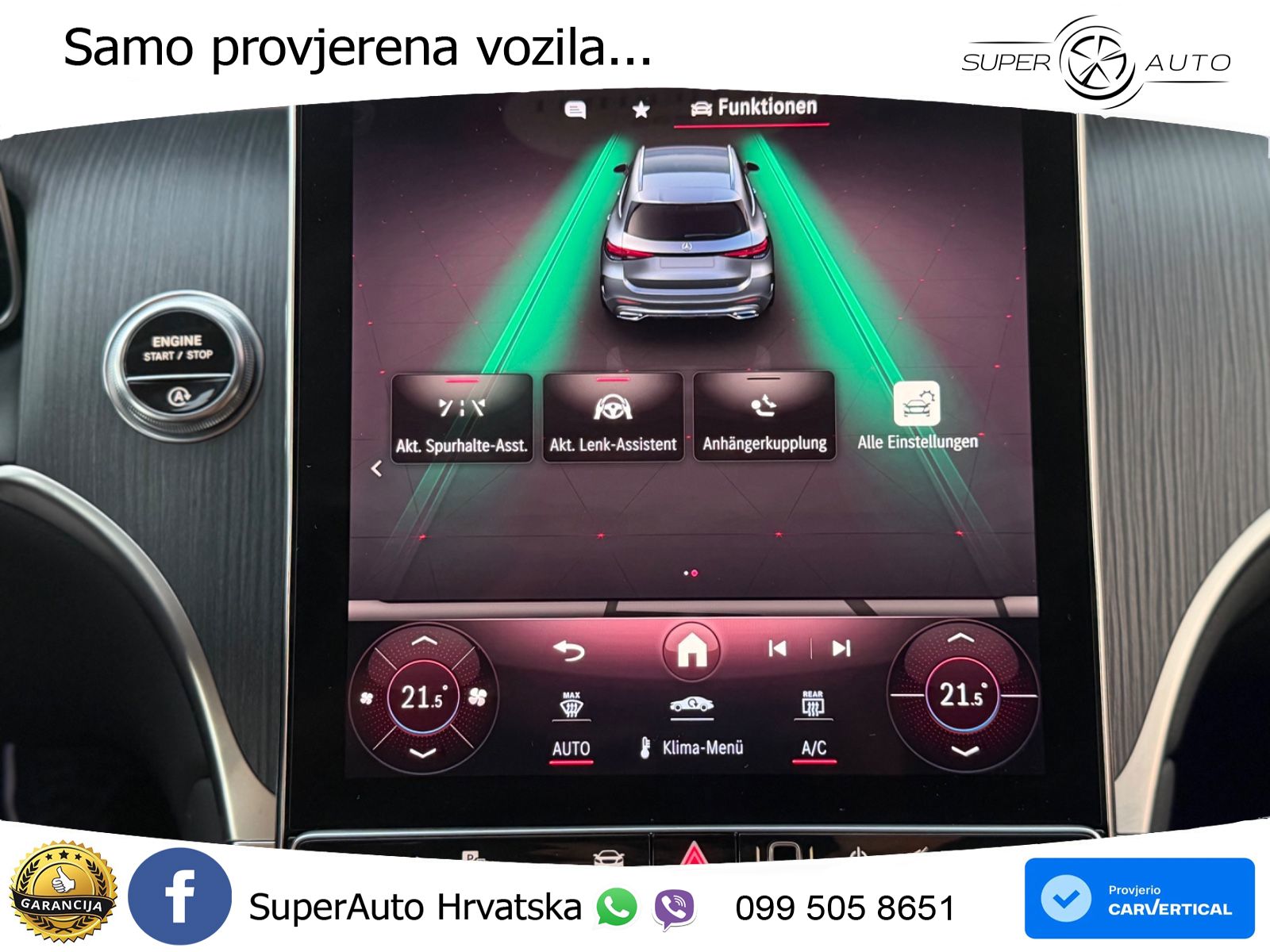 Mercedes GLC 300d (269 KS) 4MATIC 9G-TRONIC AMG ZRAČNI+ACC+GR SJED+360+PANO