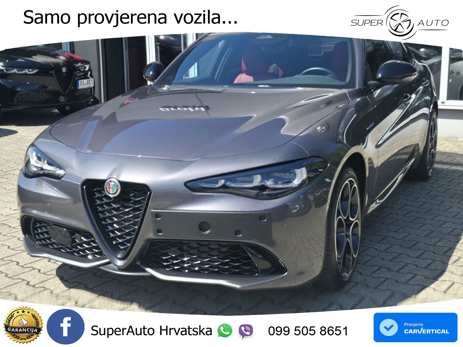 Alfa Romeo Giulia 2.0 Turbo (280 KS) Q4 Automatic LED+GR SJED+ACC