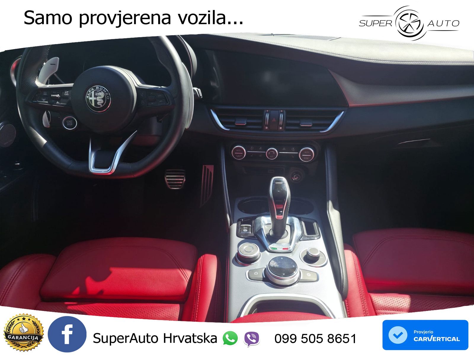 Alfa Romeo Giulia 2.0 Turbo (280 KS) Q4 Automatic LED+GR SJED+ACC