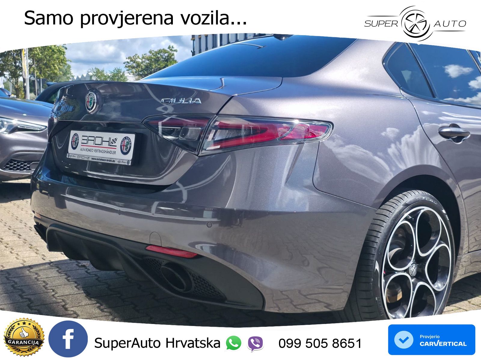 Alfa Romeo Giulia 2.0 Turbo (280 KS) Q4 Automatic LED+GR SJED+ACC