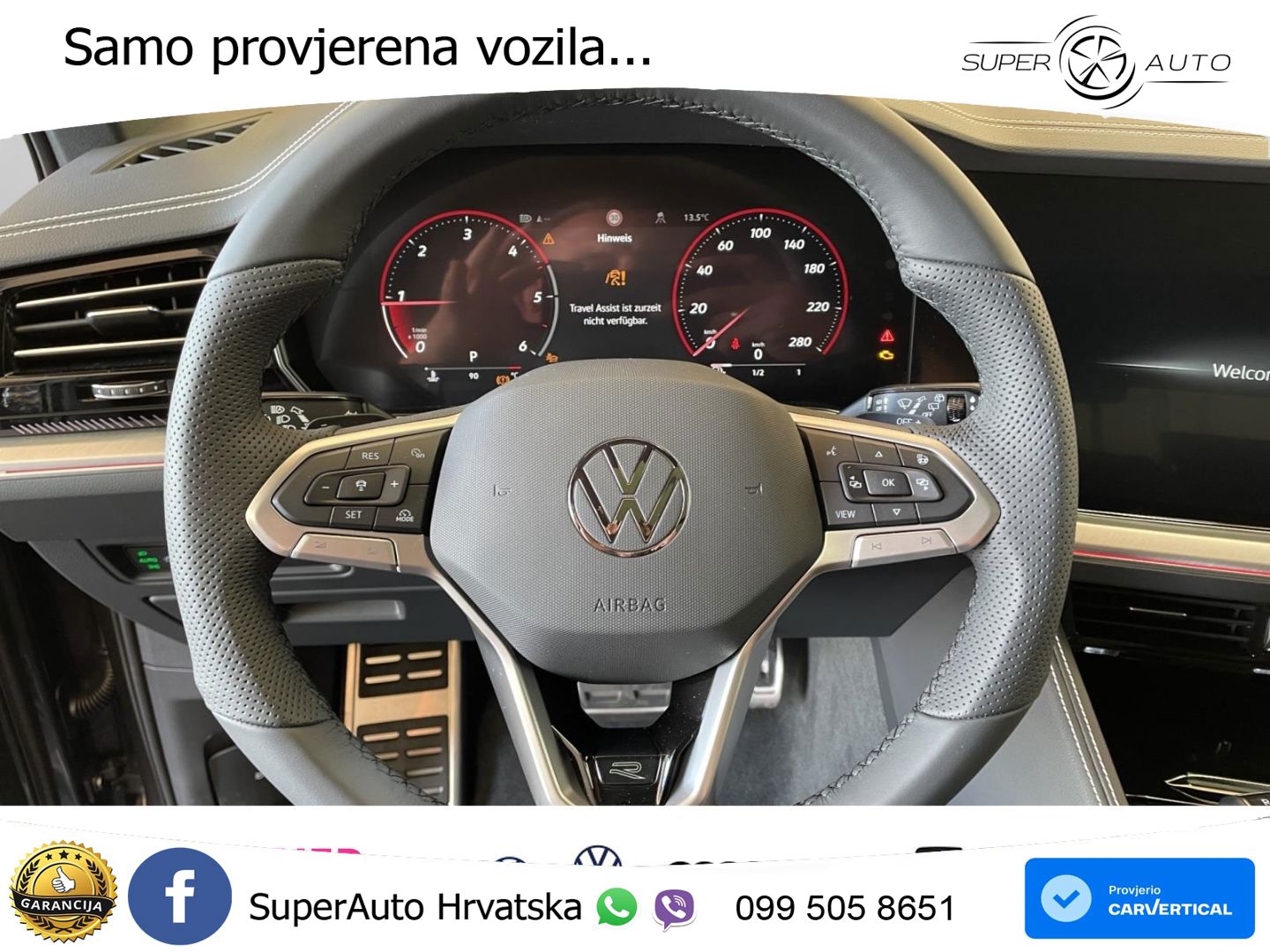 Volkswagen Touareg 3.0 V6 TDI (286 KS) 4MOTION Tiptronic ZRAČNI+ACC+GR SJED+KAM+PANO