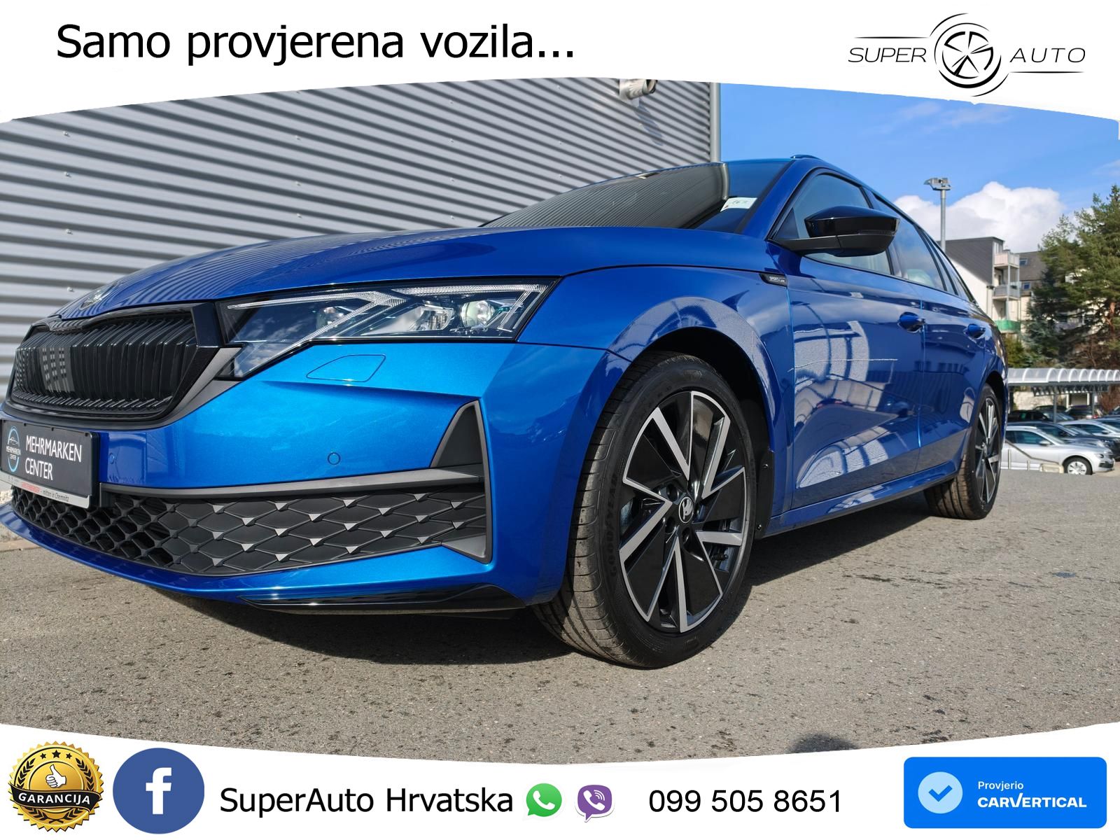 Škoda Octavia Combi 1.5 TSI (150 KS) DSG SportLine MATRIX+GR SJED+KAM