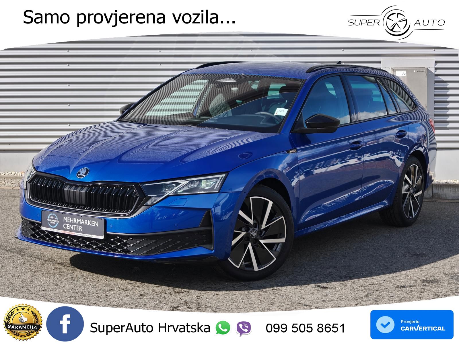 Škoda Octavia Combi 1.5 TSI (150 KS) DSG SportLine MATRIX+GR SJED+KAM