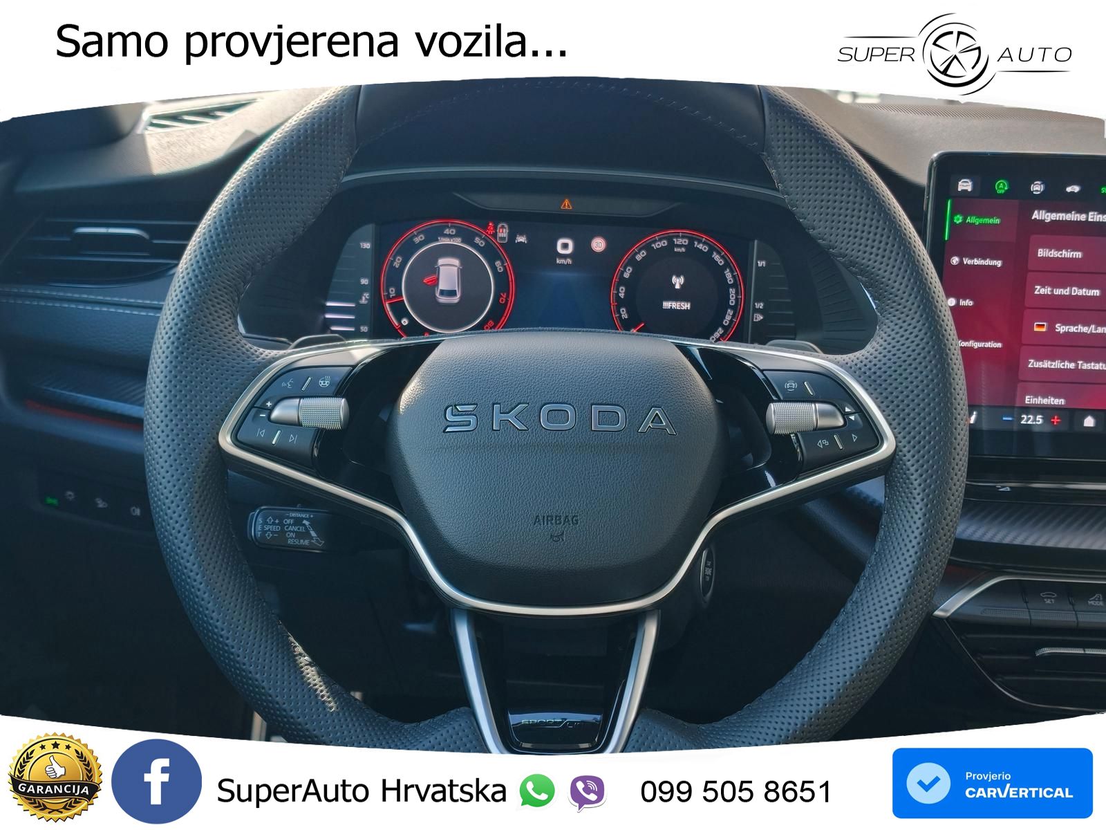 Škoda Octavia Combi 1.5 TSI (150 KS) DSG SportLine MATRIX+GR SJED+KAM