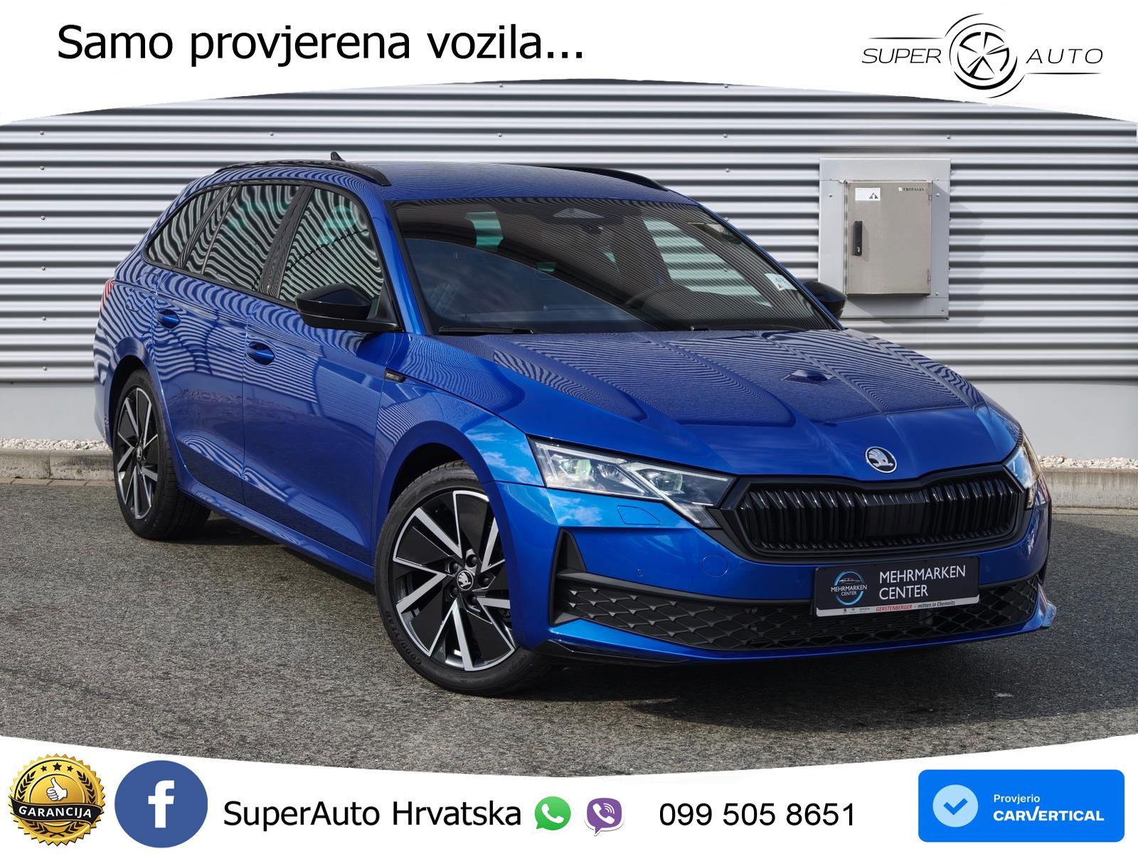 Škoda Octavia Combi 1.5 TSI (150 KS) DSG SportLine MATRIX+GR SJED+KAM