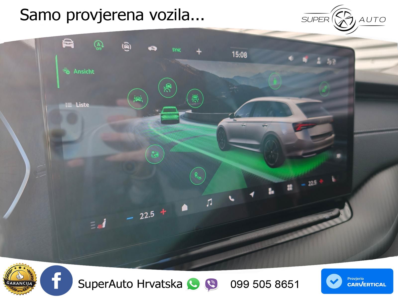 Škoda Octavia Combi 1.5 TSI (150 KS) DSG SportLine MATRIX+GR SJED+KAM