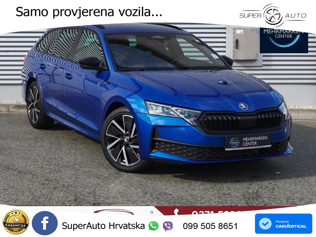 Škoda Octavia Combi 1.5 TSI (150 KS) DSG SportLine MATRIX+GR SJED+KAM