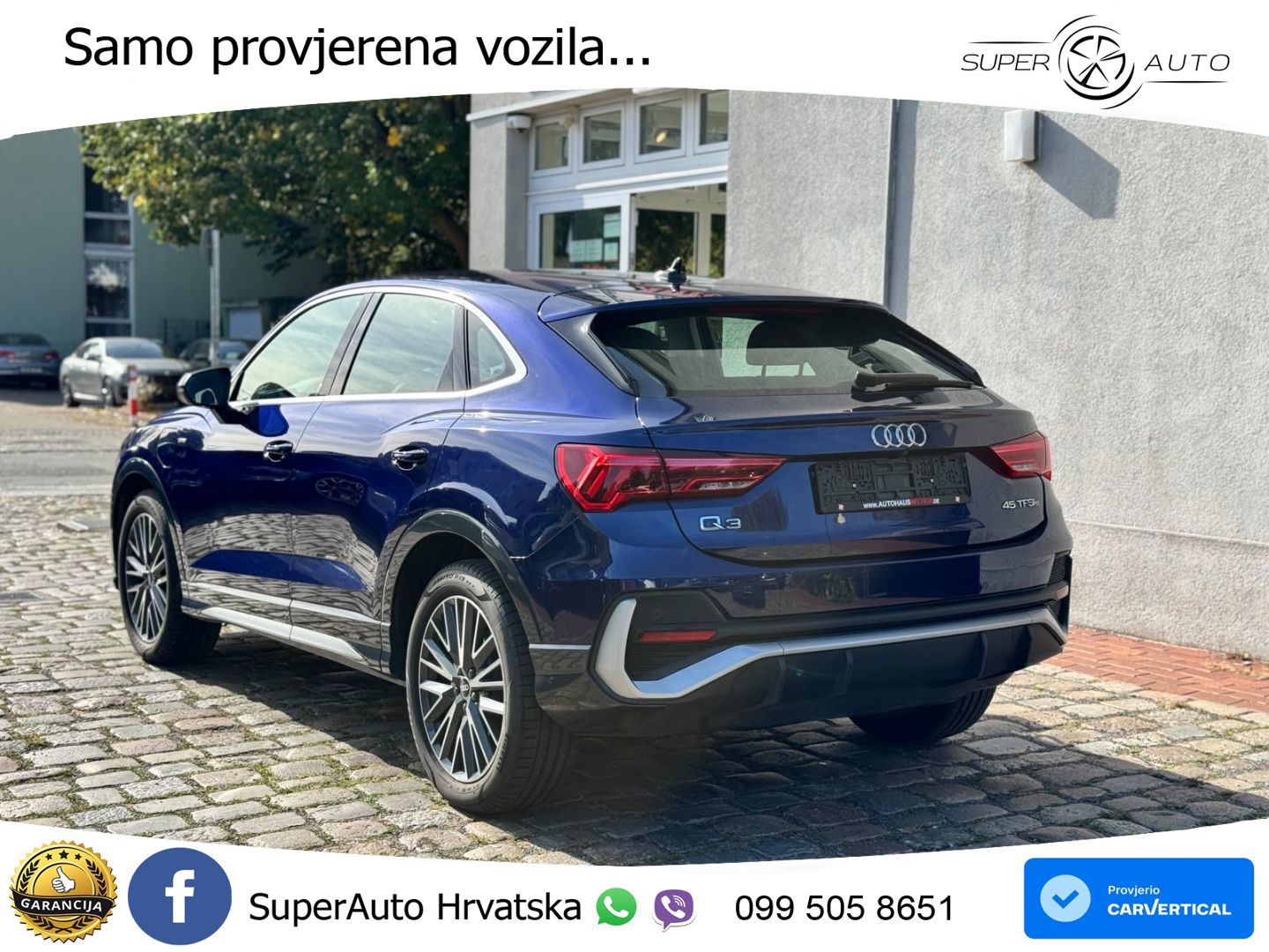 Audi Q3 Sportback 45 TFSIe (245 KS) S tronic S line MATRIX+GR SJED+KAM