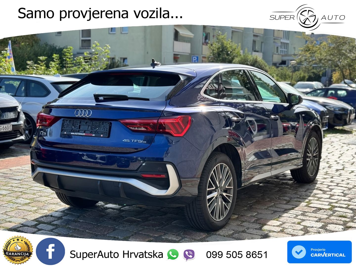 Audi Q3 Sportback 45 TFSIe (245 KS) S tronic S line MATRIX+GR SJED+KAM