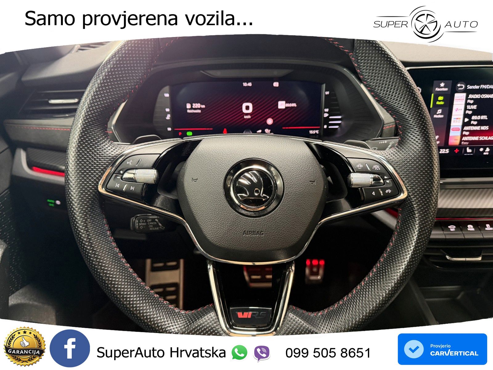 Škoda Octavia Combi RS 2.0 TDI (200 KS) DSG LED+GR SJED+ACC
