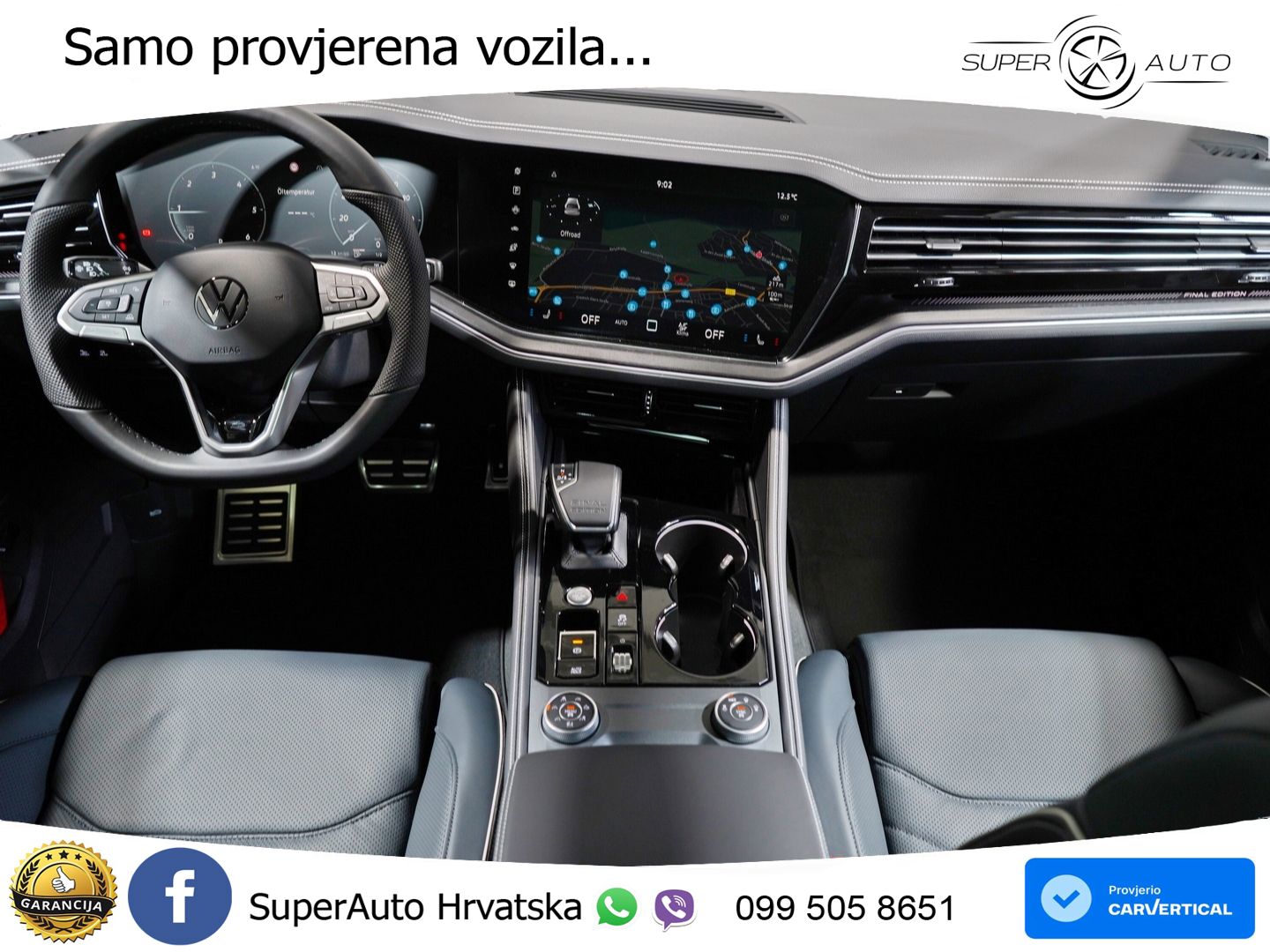 Volkswagen Touareg 3.0 V6 TDI (286 KS) 4MOTION Tiptronic ZRAČNI+ACC+GR SJED+KAM+PANO