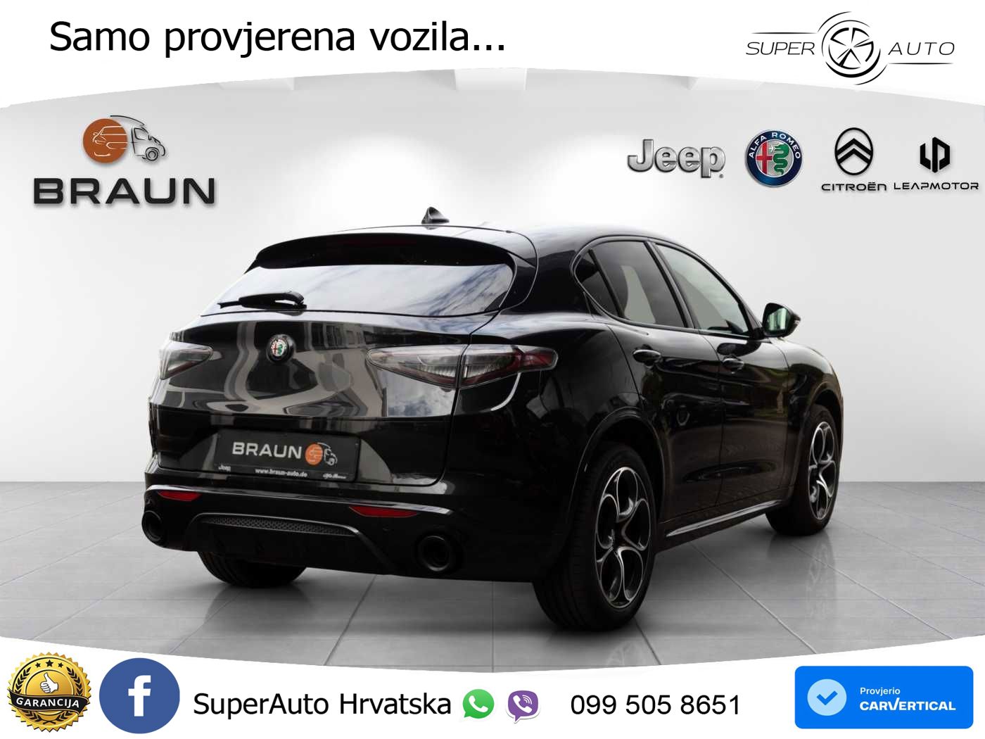 Alfa Romeo Stelvio 2.0 Turbo (280 KS) Q4 Automatic LED+GR SJED+ACC