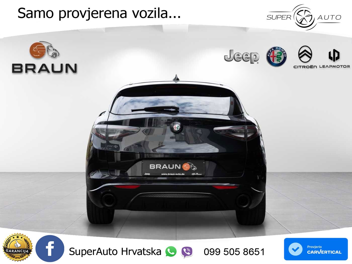 Alfa Romeo Stelvio 2.0 Turbo (280 KS) Q4 Automatic LED+GR SJED+ACC