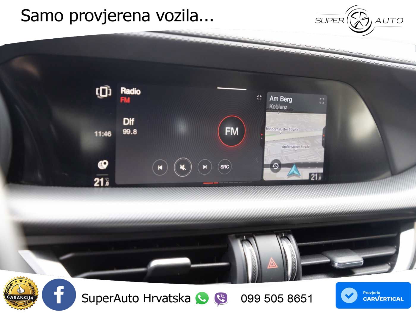 Alfa Romeo Stelvio 2.0 Turbo (280 KS) Q4 Automatic LED+GR SJED+ACC