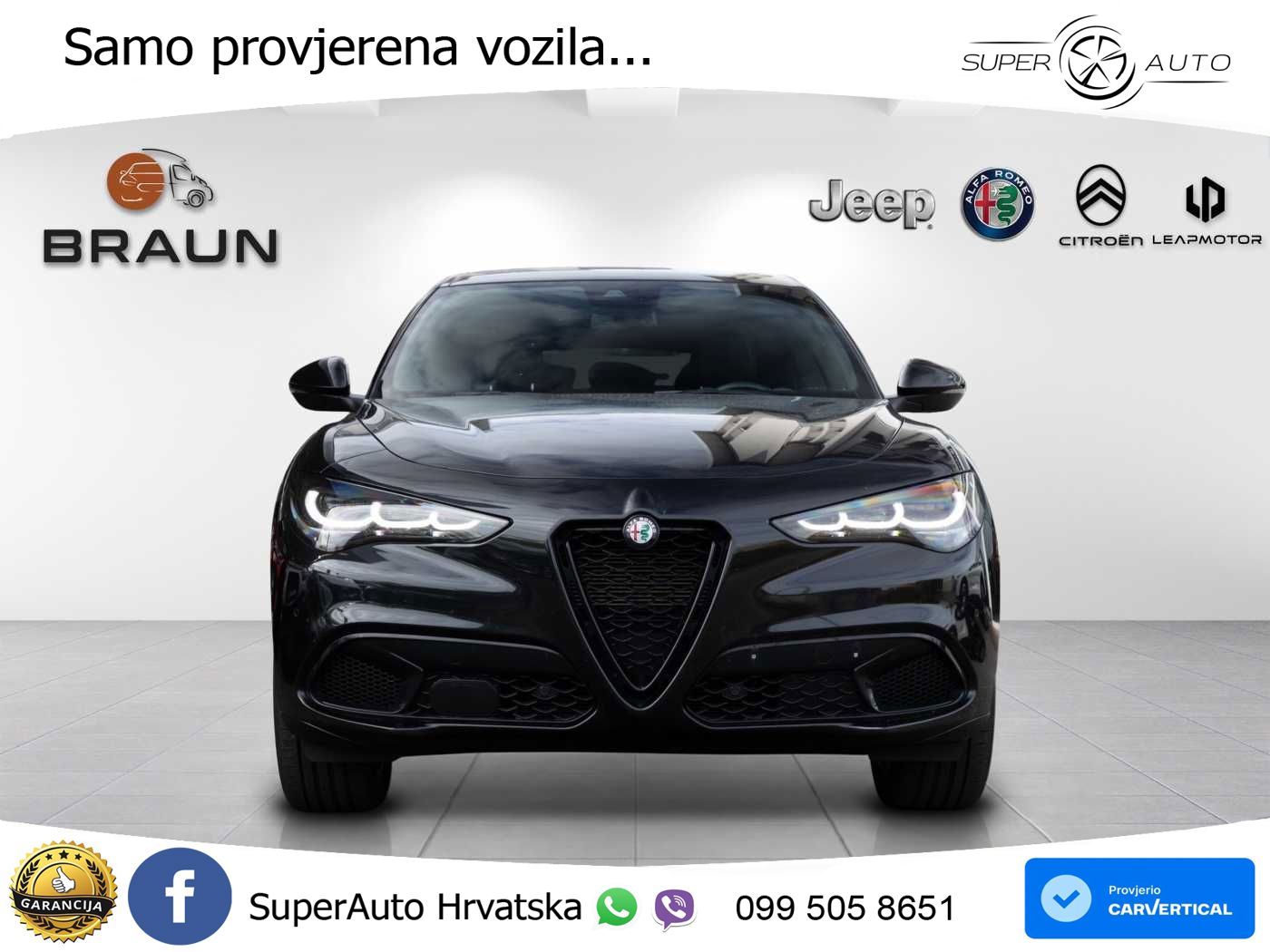 Alfa Romeo Stelvio 2.0 Turbo (280 KS) Q4 Automatic LED+GR SJED+ACC