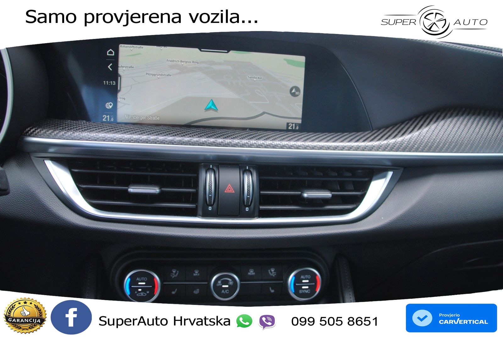Alfa Romeo Stelvio Quadrifoglio 2.9 V6 Bi-Turbo (520 KS) Q4 Automatic LED+GR SJED+ACC