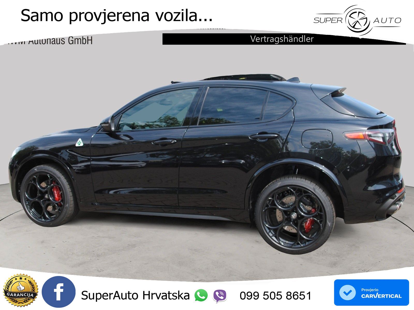 Alfa Romeo Stelvio Quadrifoglio 2.9 V6 Bi-Turbo (520 KS) Q4 Automatic LED+GR SJED+ACC
