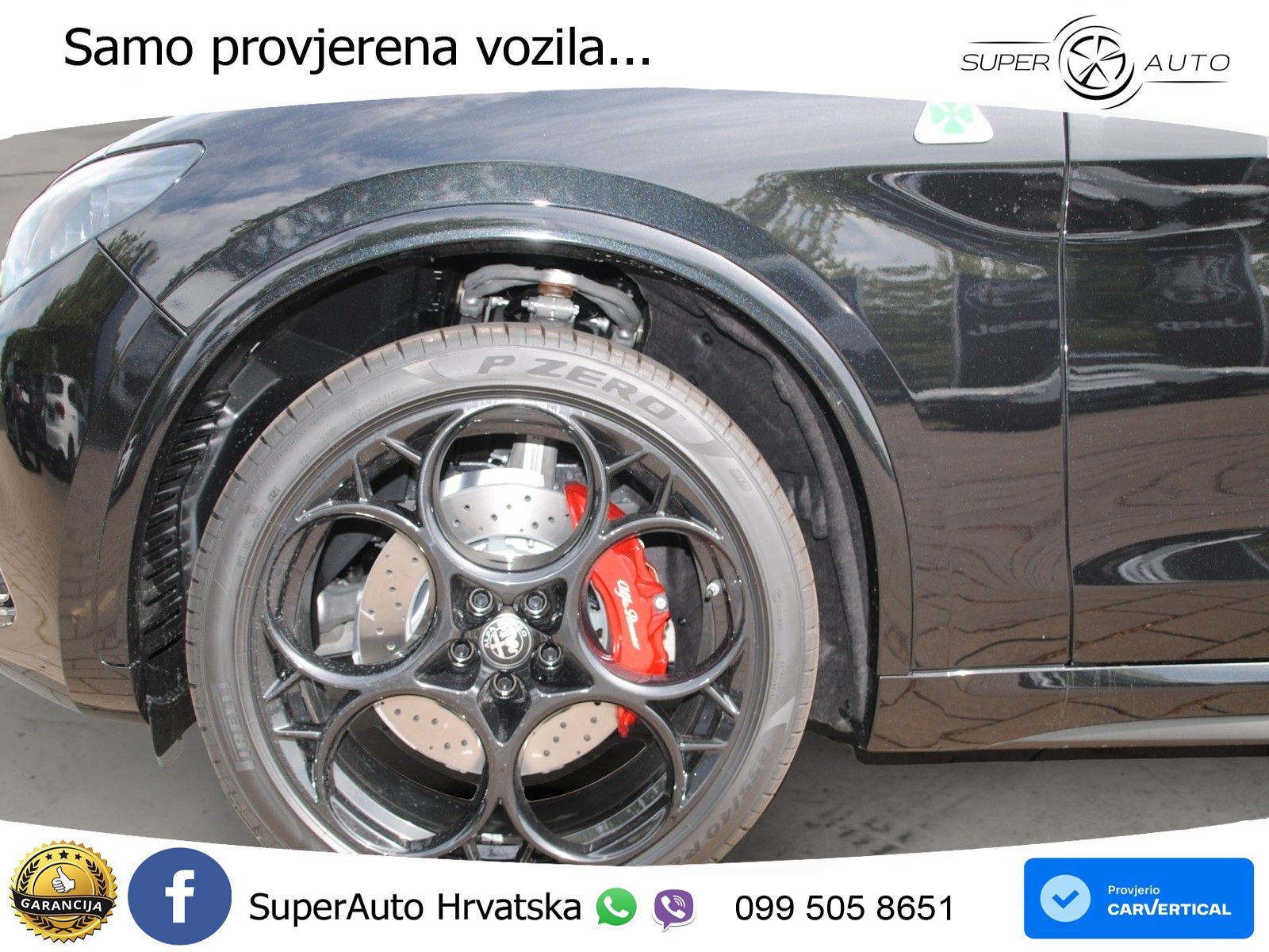 Alfa Romeo Stelvio Quadrifoglio 2.9 V6 Bi-Turbo (520 KS) Q4 Automatic LED+GR SJED+ACC