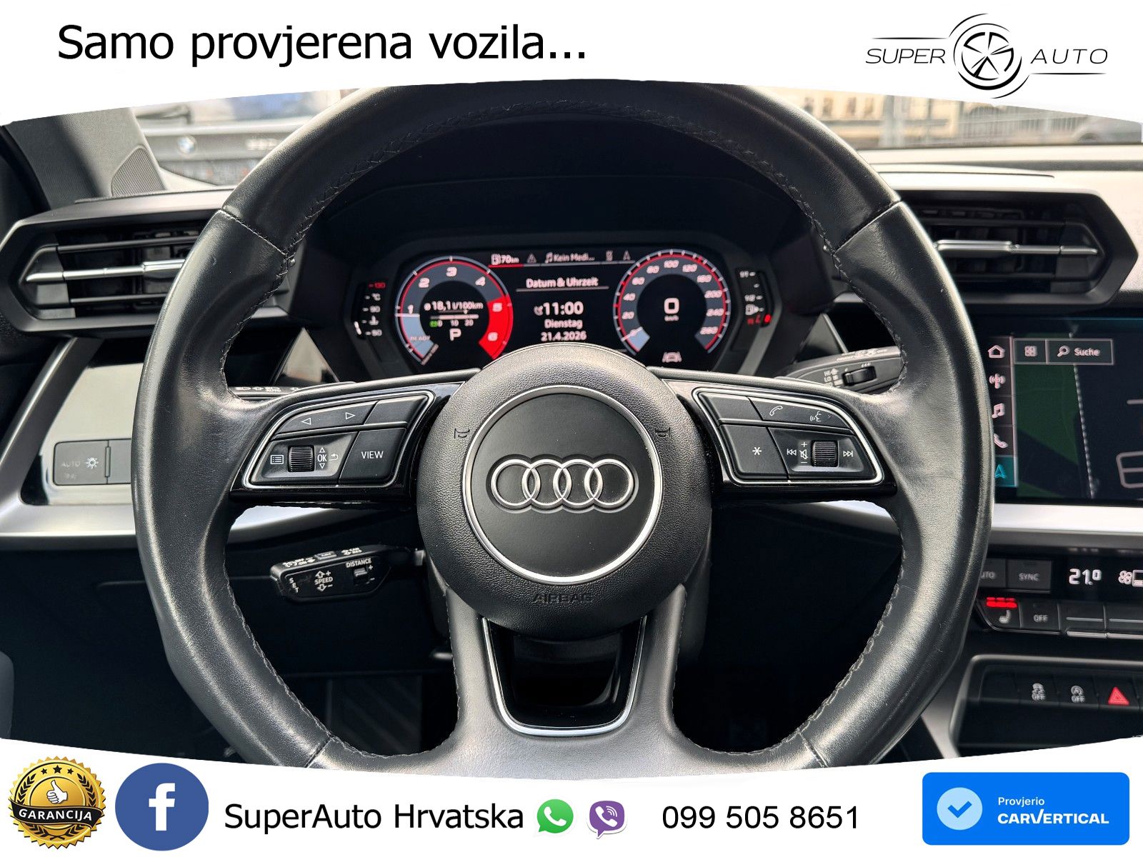 Audi A3 35 TDI (150 KS) S tronic LED+GR SJED+ACC