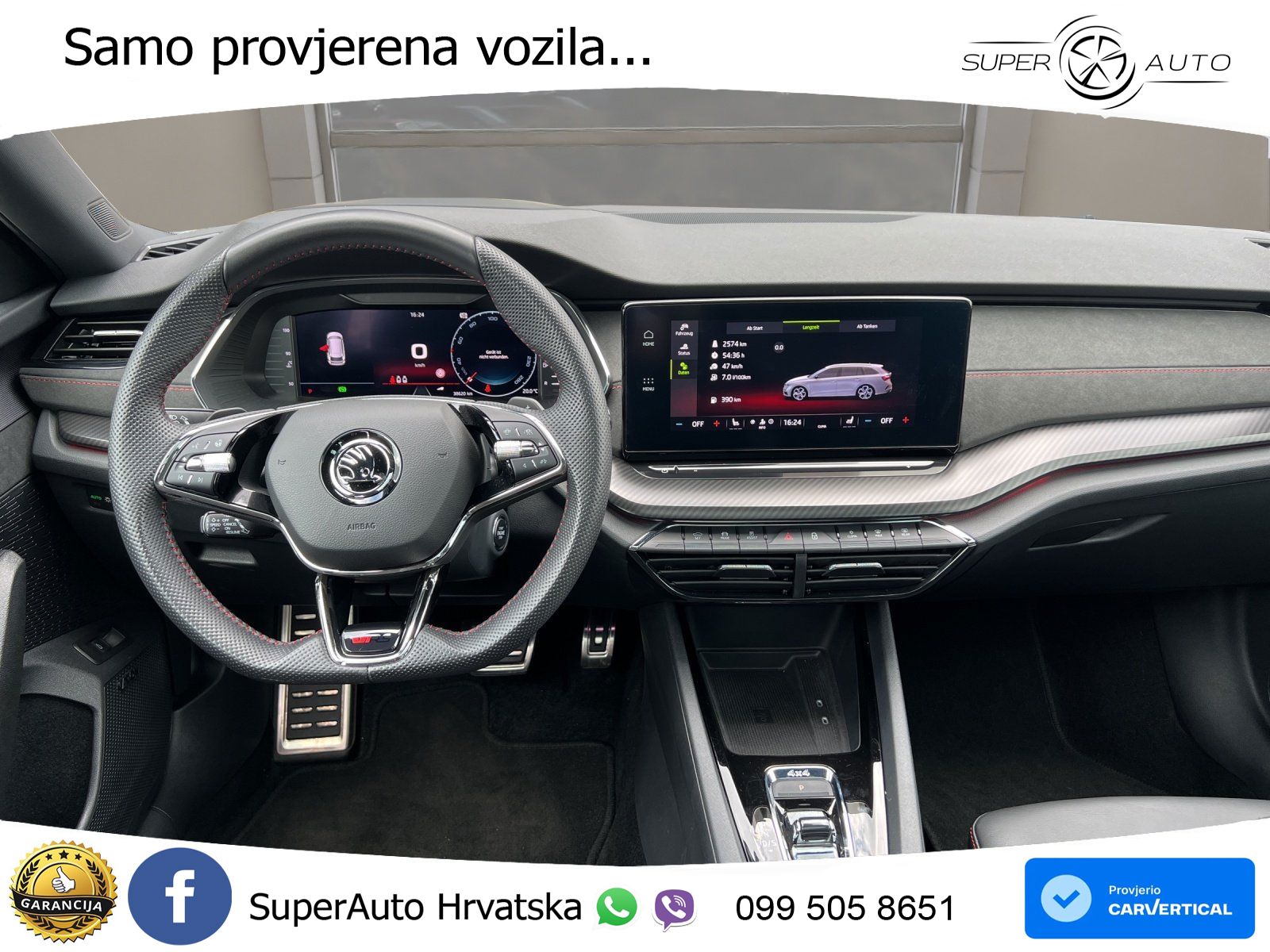 Škoda Octavia Combi RS 2.0 TDI (200 KS) 4x4 DSG LED+GR SJED+ACC