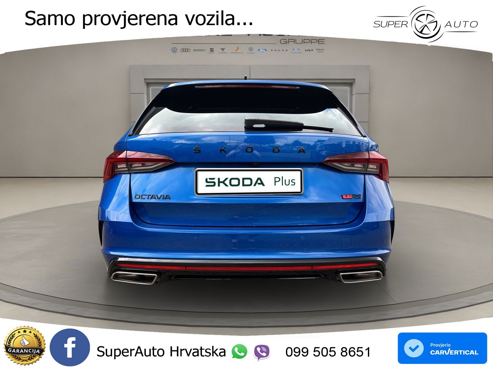 Škoda Octavia Combi RS 2.0 TDI (200 KS) 4x4 DSG LED+GR SJED+ACC