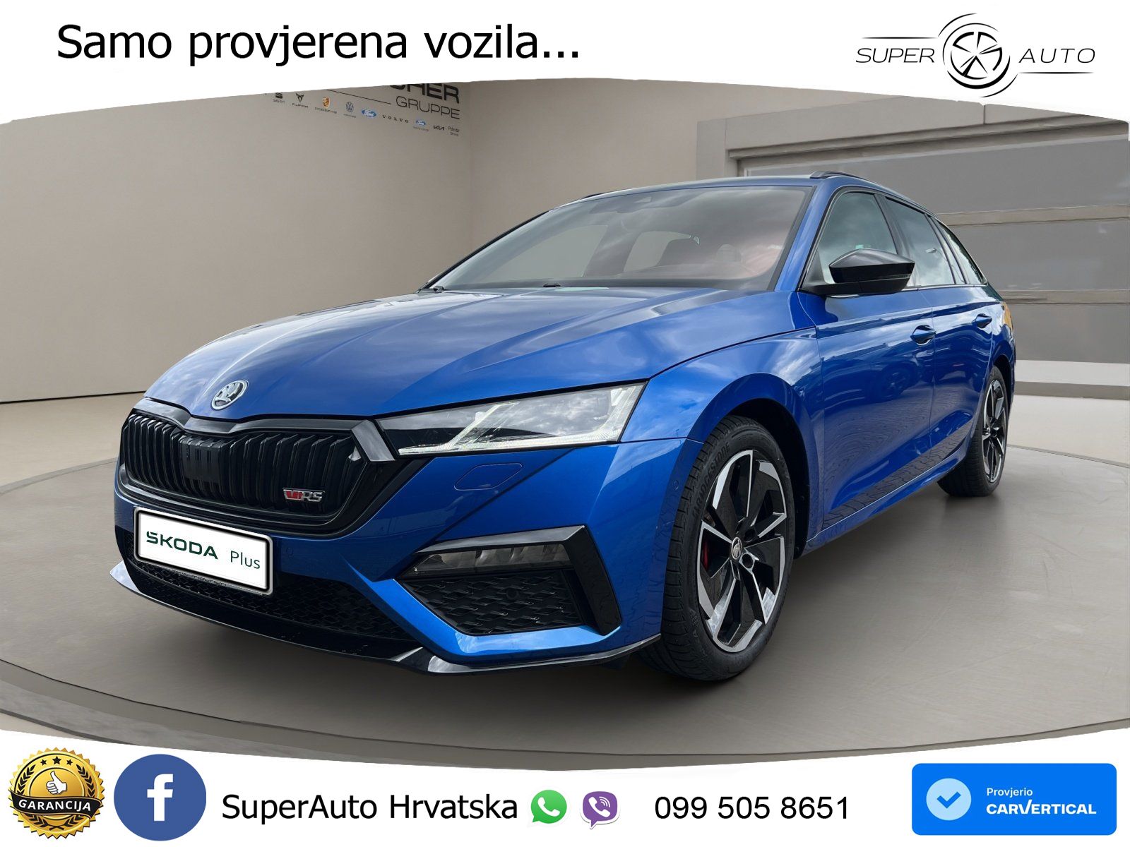 Škoda Octavia Combi RS 2.0 TDI (200 KS) 4x4 DSG LED+GR SJED+ACC