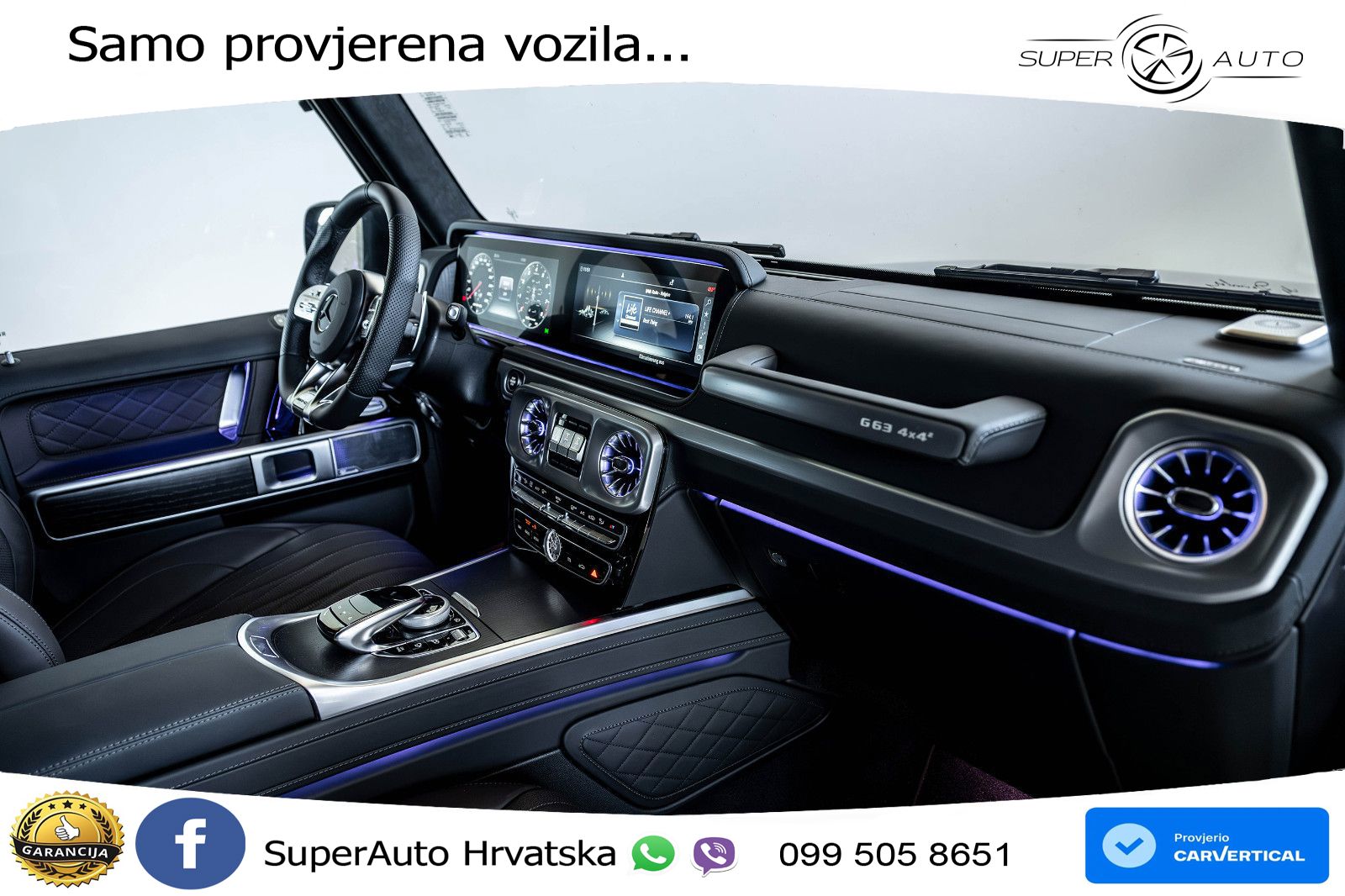 Mercedes AMG G 63 Long V8 (585 KS) 4MATIC 9G-TRONIC AMG SPEEDSHIFT TCT