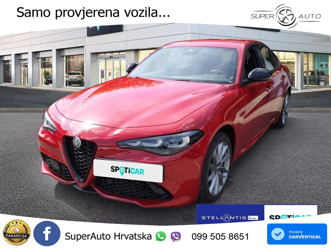 Alfa Romeo Giulia 2.0 Turbo (280 KS) Q4 Automatic LED+GR SJED+ACC