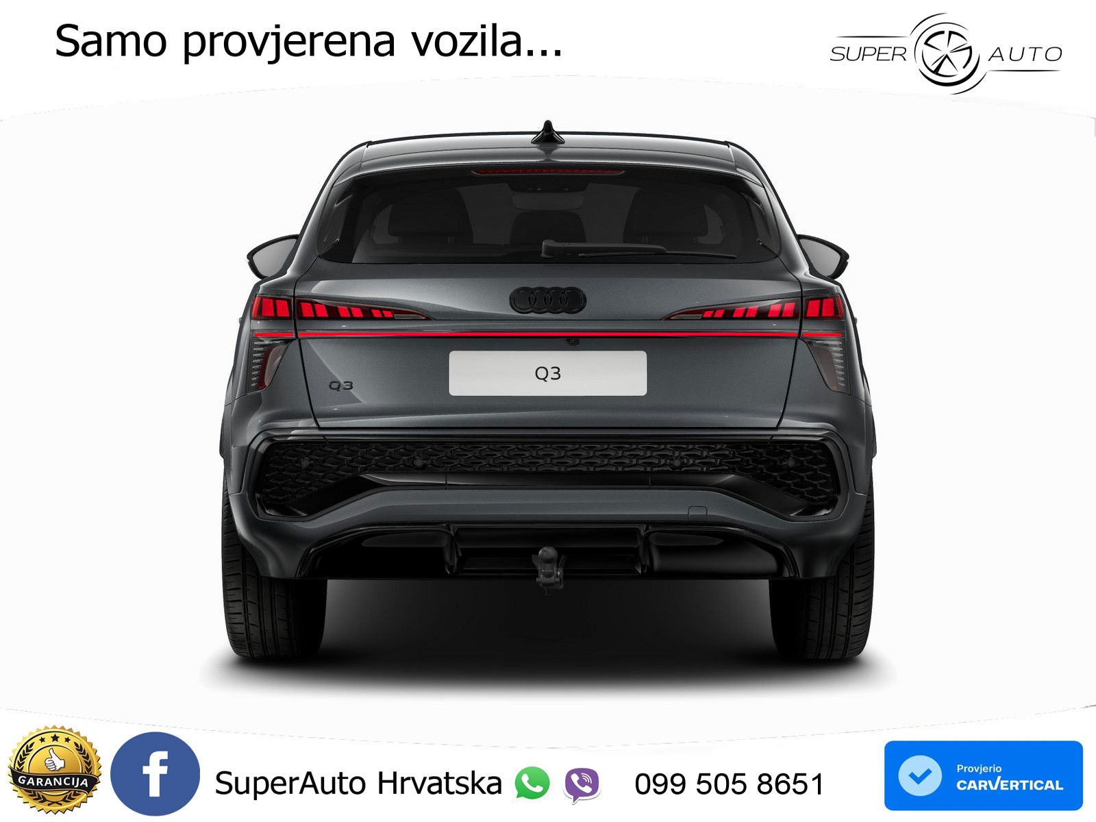 Audi Q3 Sportback 1.5 TFSIe (272 KS) S tronic S line LED+GR SJED+ACC