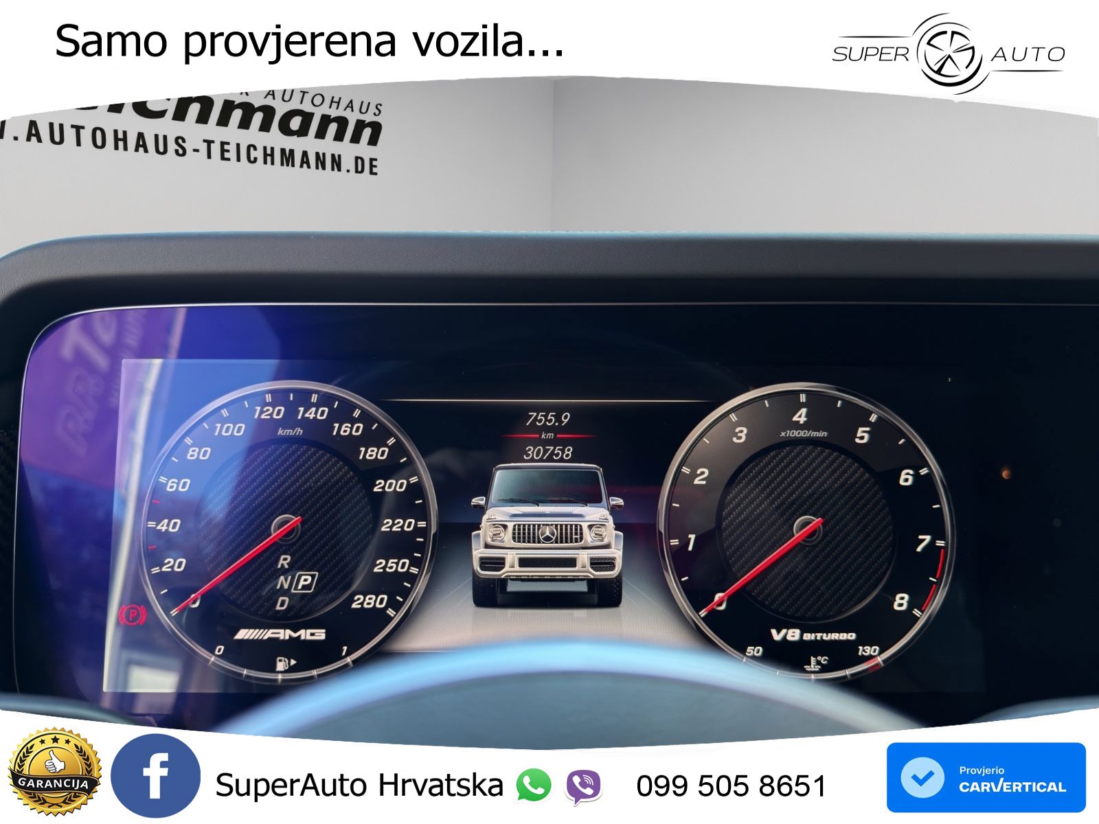 Mercedes AMG G 63 Long V8 (585 KS) 4MATIC 9G-TRONIC AMG SPEEDSHIFT TCT LED+GR SJED+ACC