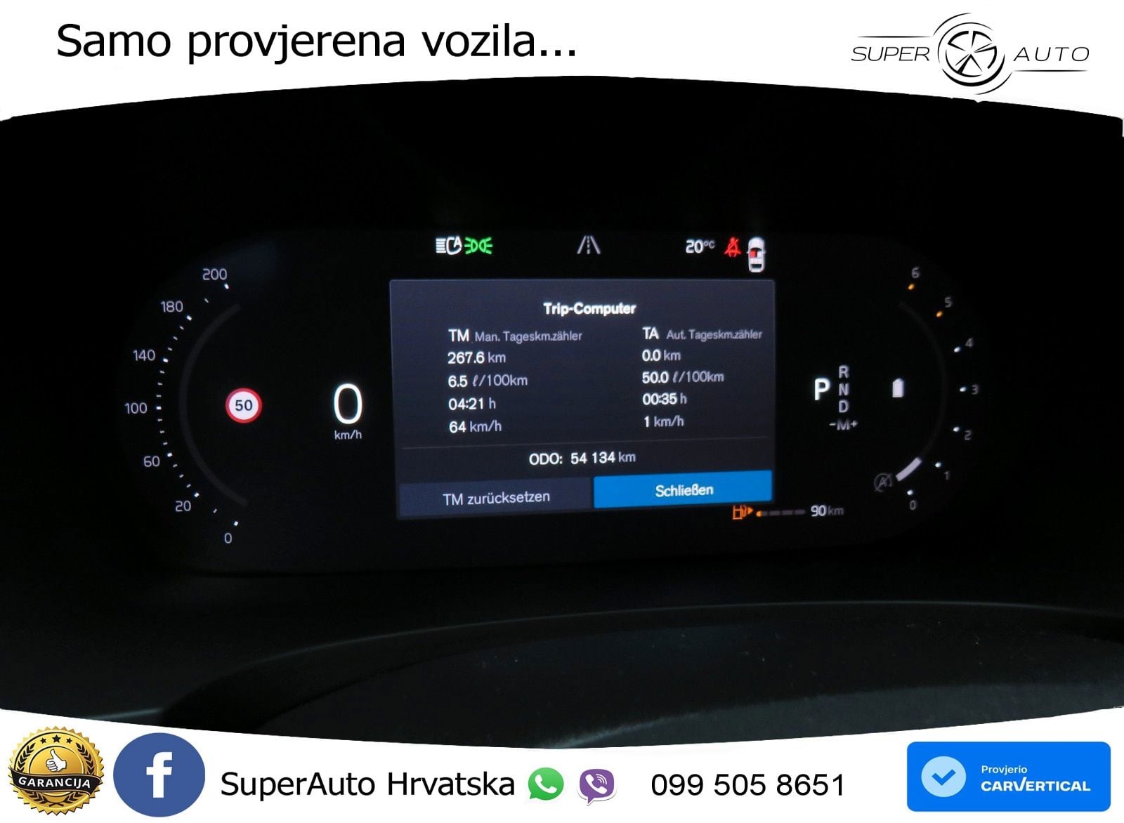 Volvo V90 2.0 B4 Diesel AWD Geartronic LED+GR SJED+ACC