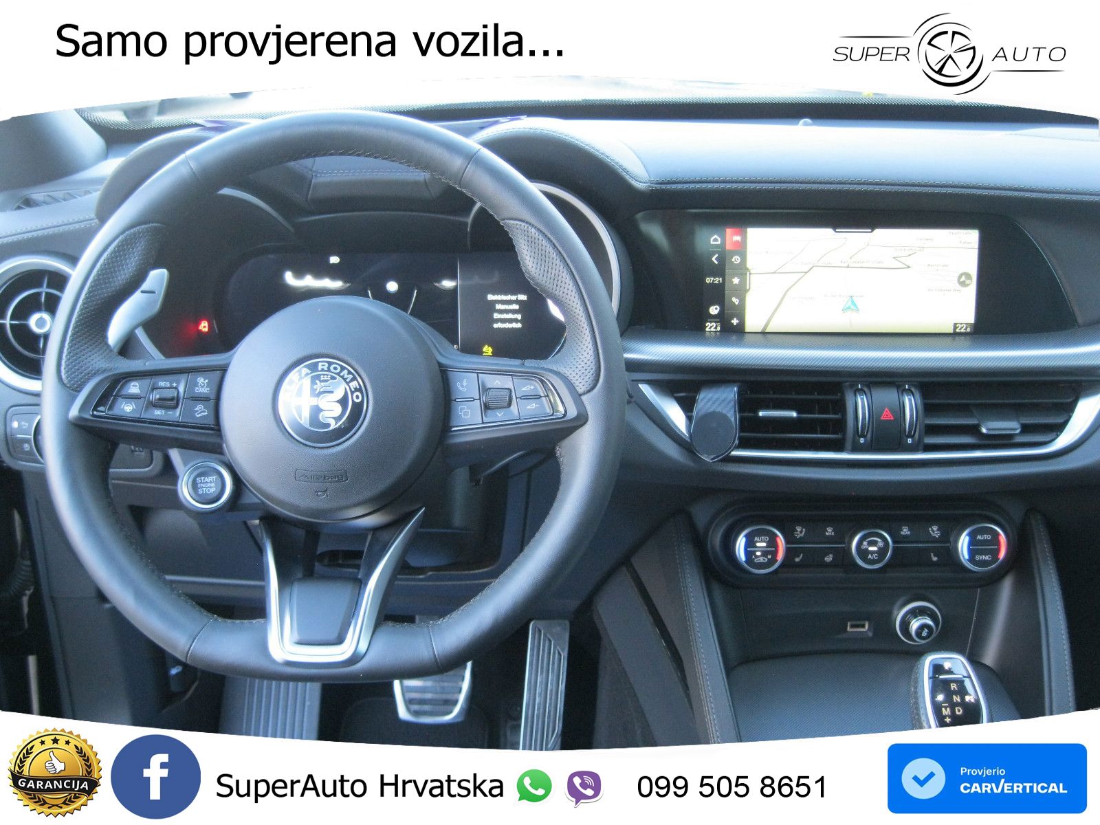 Alfa Romeo Stelvio 2.2 MultiJet II (210 KS) Q4 Automatic LED+GR SJED+ACC