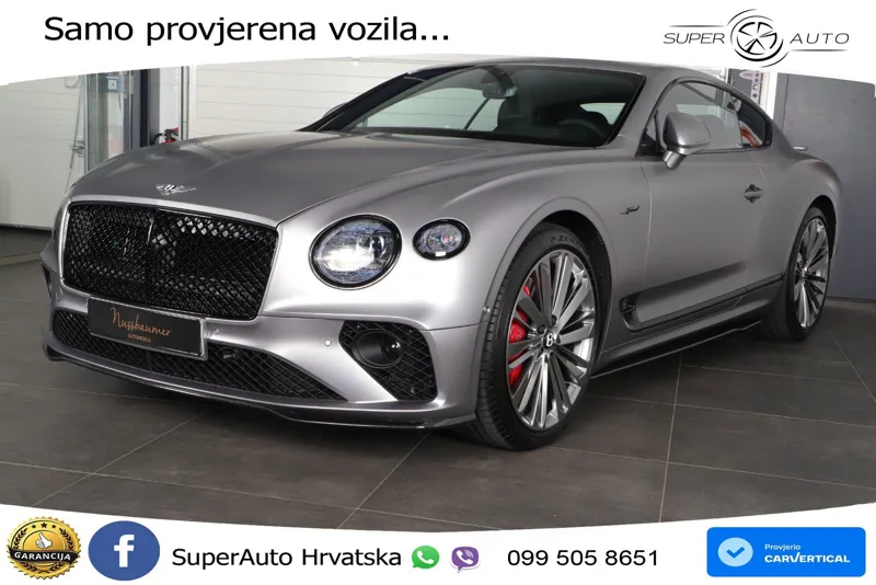 Bentley Continental GT III Speed 6.0 TSI W12 (659 KS) AWD DCT LED+GR SJED+ACC