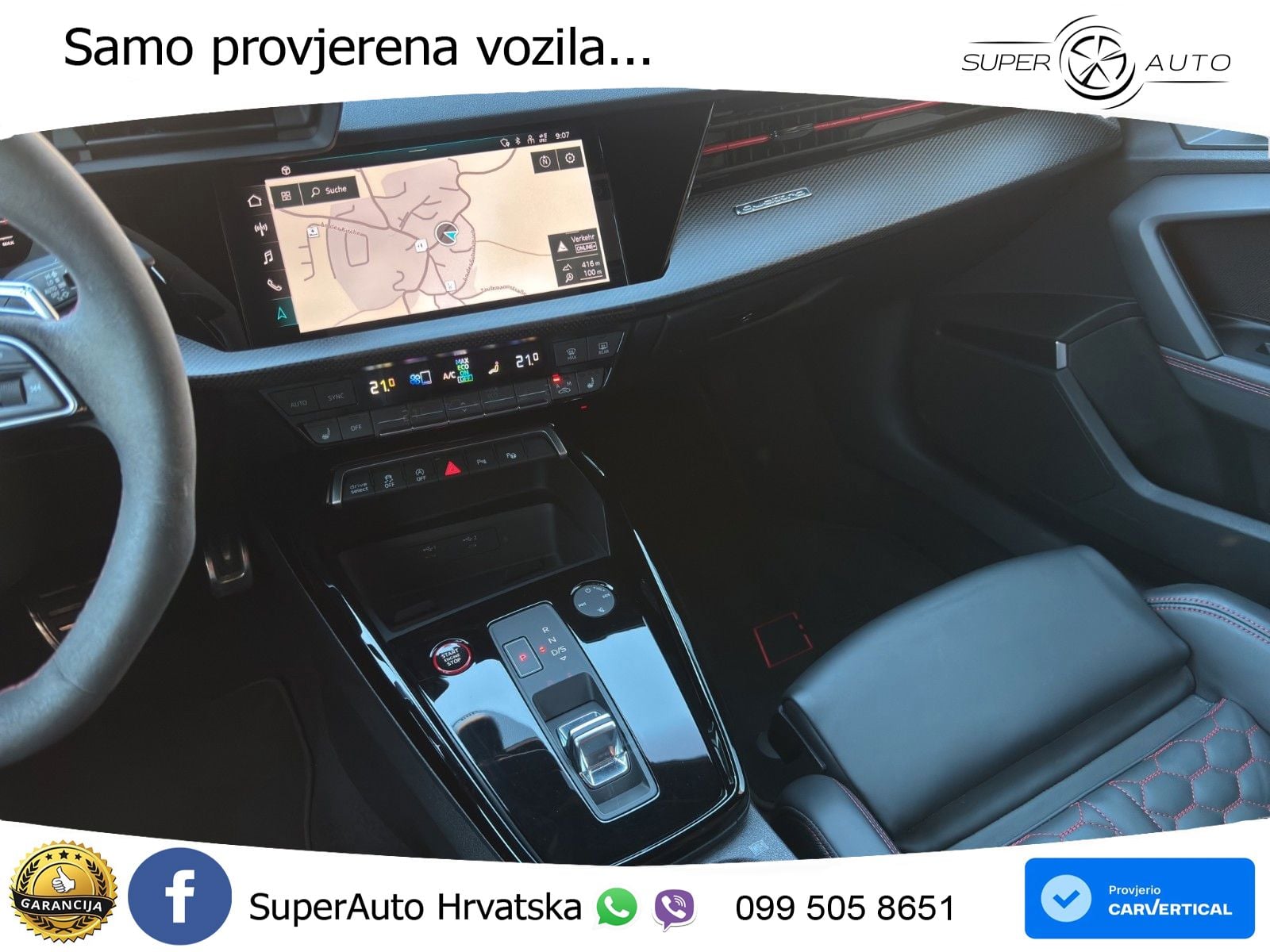 Audi RS3 Sedan 2.5 TFSI (400 KS) quattro S tronic LED+GR SJED+ACC