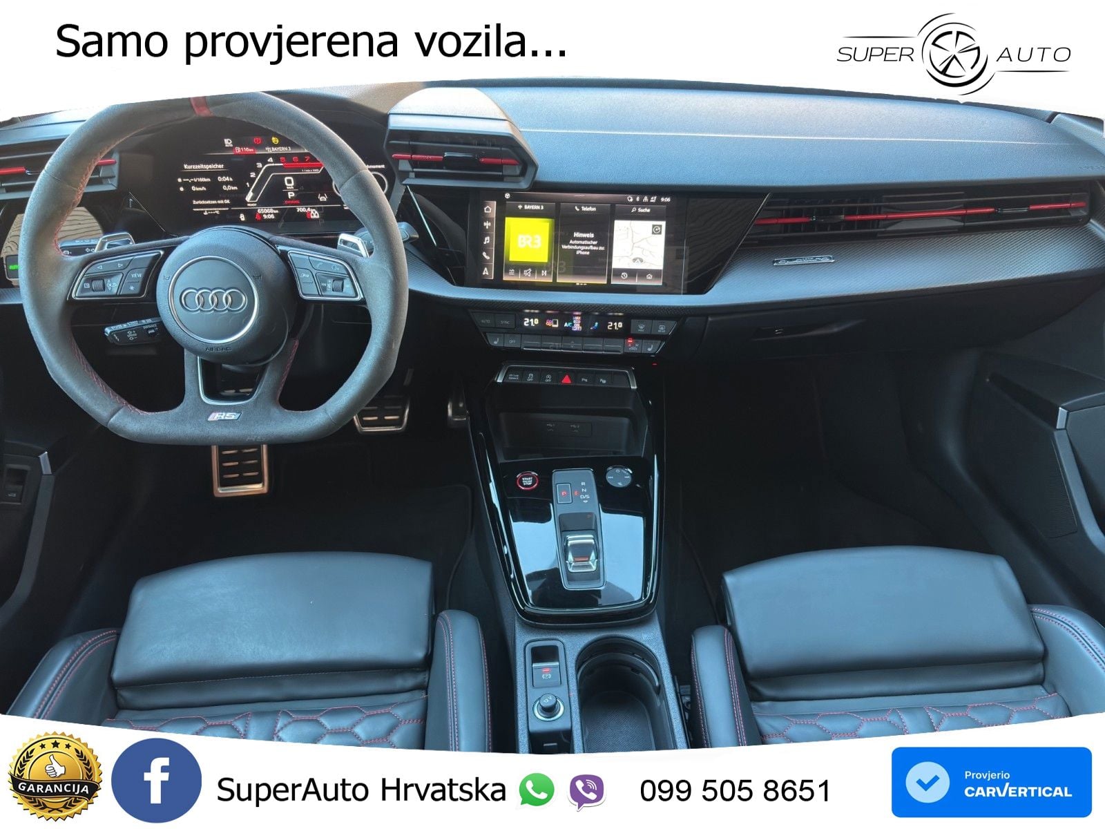 Audi RS3 Sedan 2.5 TFSI (400 KS) quattro S tronic LED+GR SJED+ACC