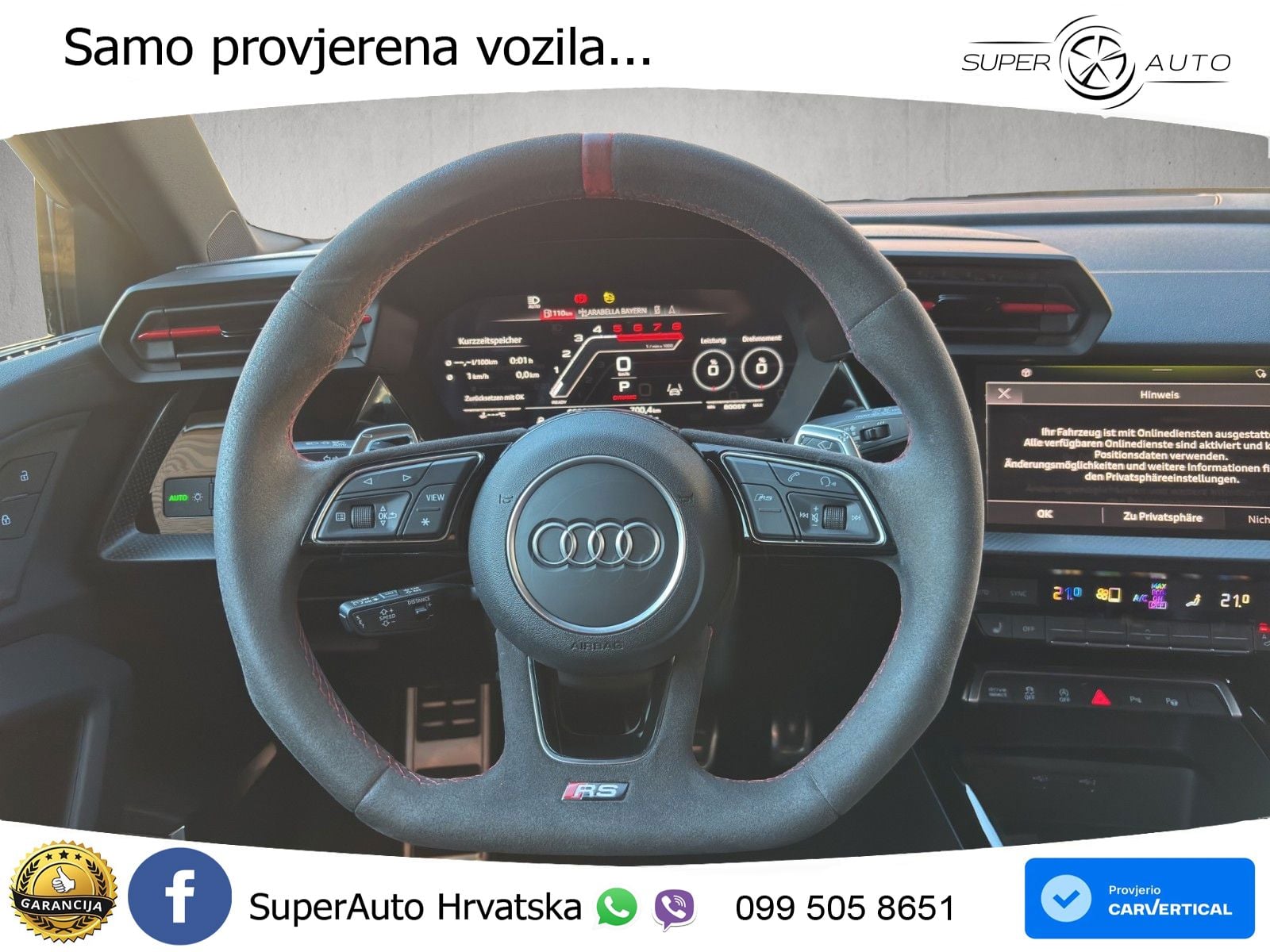 Audi RS3 Sedan 2.5 TFSI (400 KS) quattro S tronic LED+GR SJED+ACC