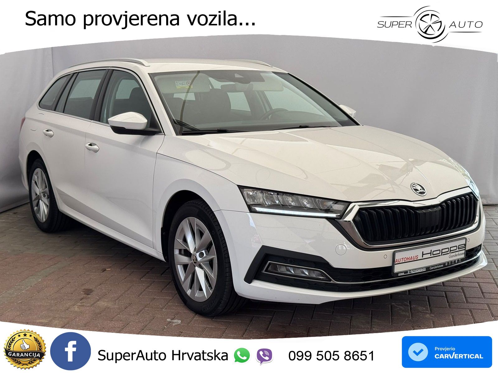 Škoda Octavia Combi 2.0 TDI (150 KS) DSG LED+GR SJED+ACC