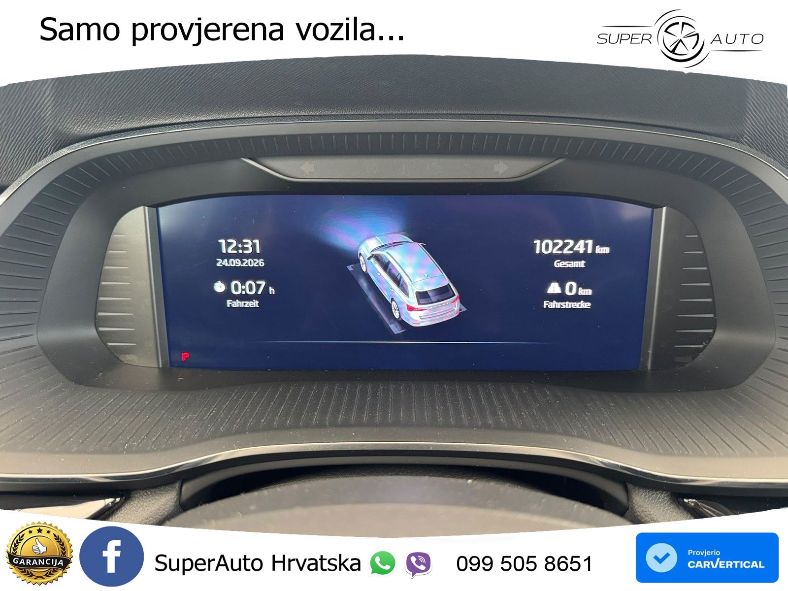 Škoda Octavia Combi 2.0 TDI (150 KS) DSG LED+GR SJED+ACC