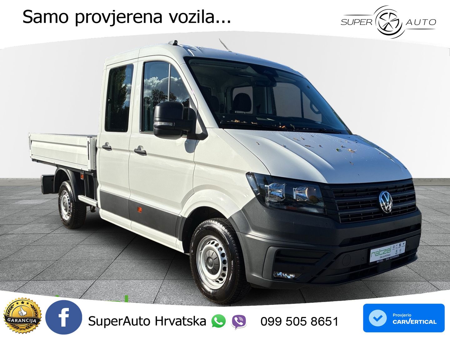 Volkswagen Crafter mittellang 2.0 TDI Pritsche DOKA 35 5 Ja 177 KS