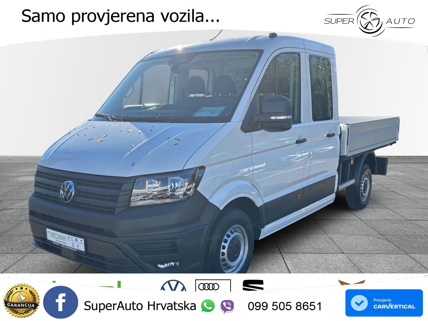 Volkswagen Crafter mittellang 2.0 TDI Pritsche DOKA 35 5 Ja 177 KS