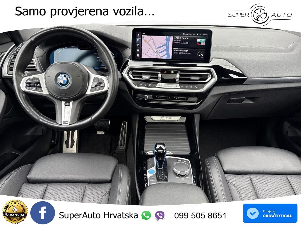 BMW iX3 80 kWh (286 KS) M Sport LED+GR SJED+ACC