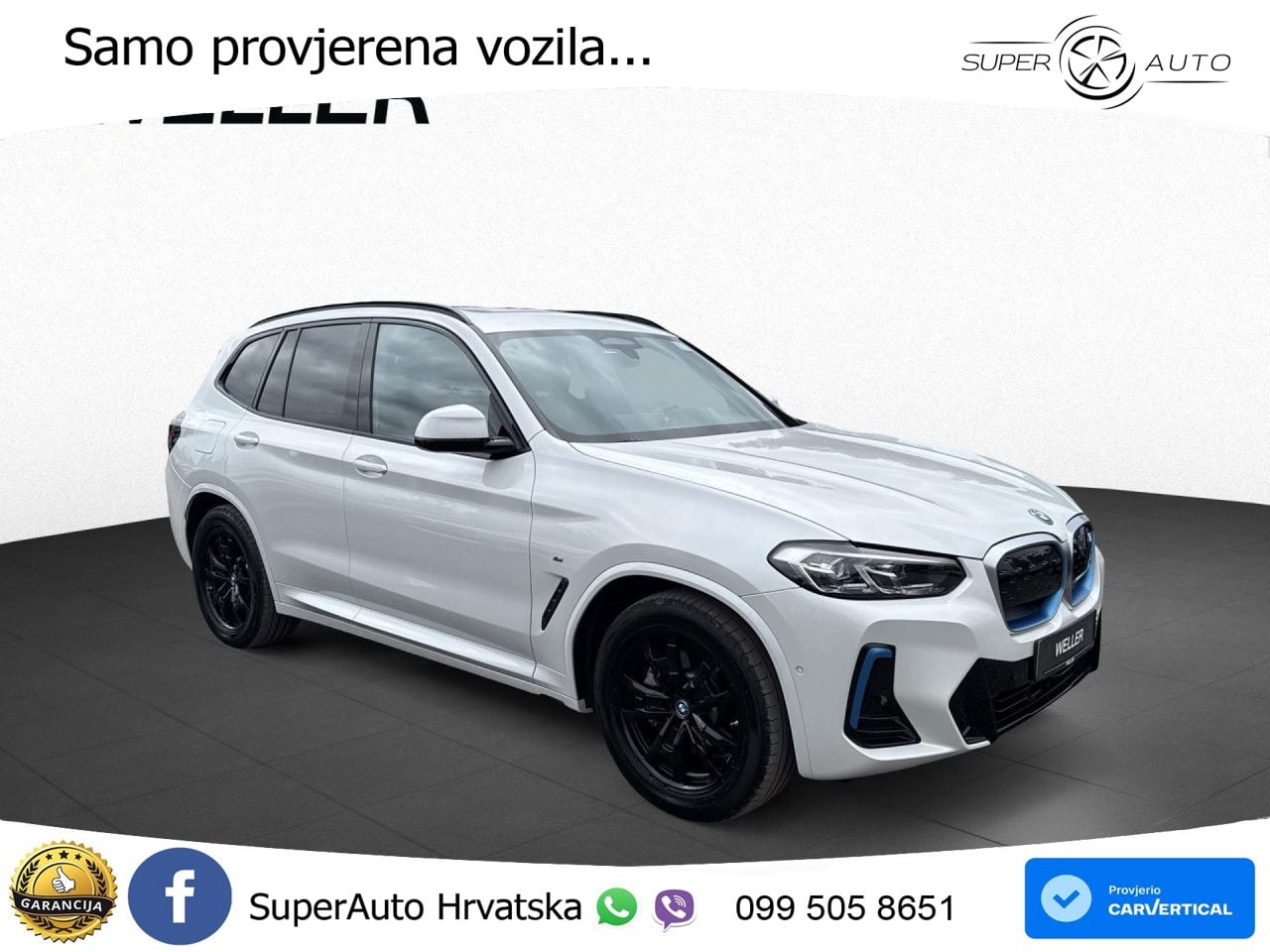 BMW iX3 80 kWh (286 KS) M Sport LED+GR SJED+ACC