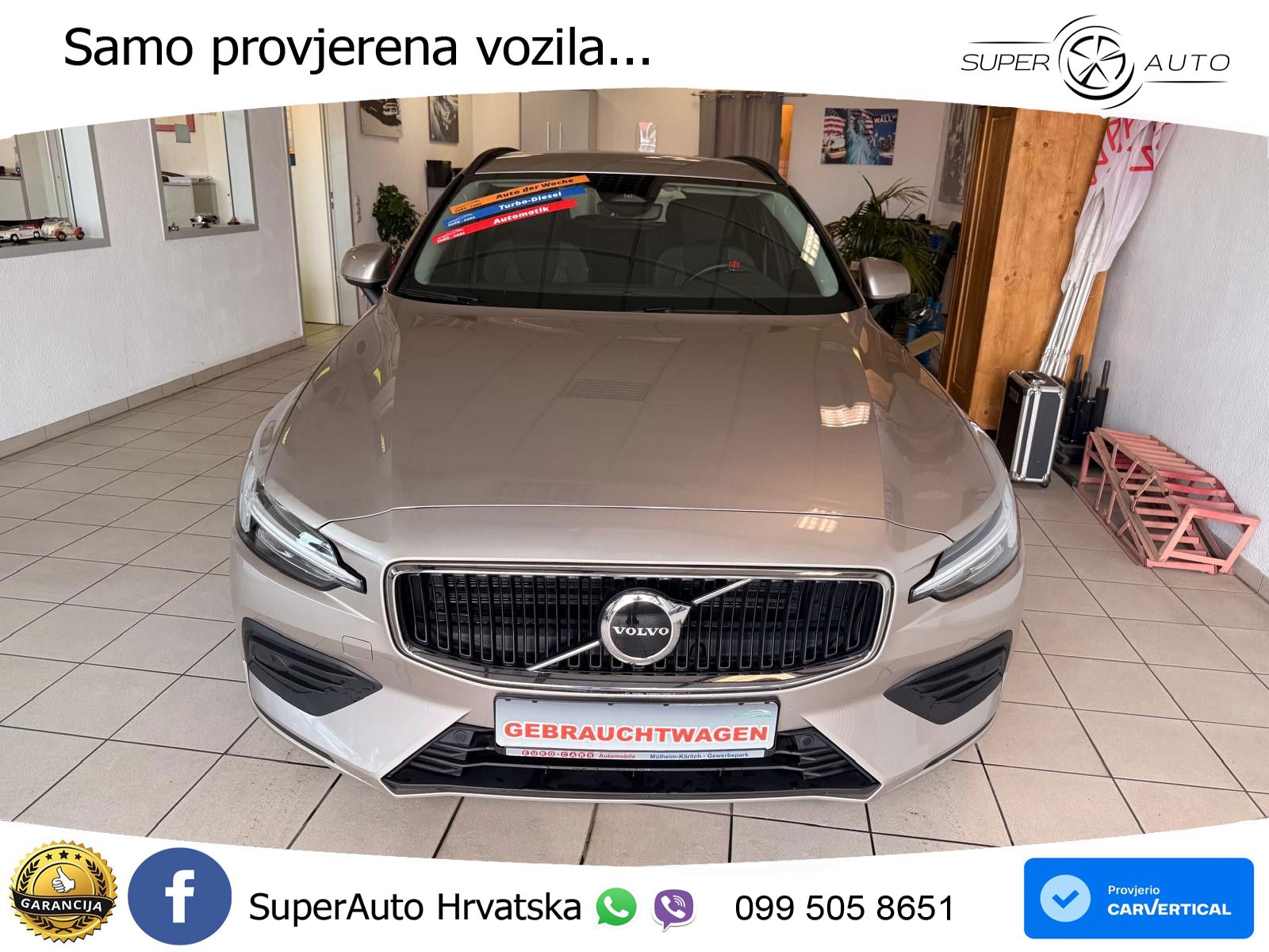 Volvo V60 2.0 B4 Diesel Geartronic LED+GR SJED+ACC
