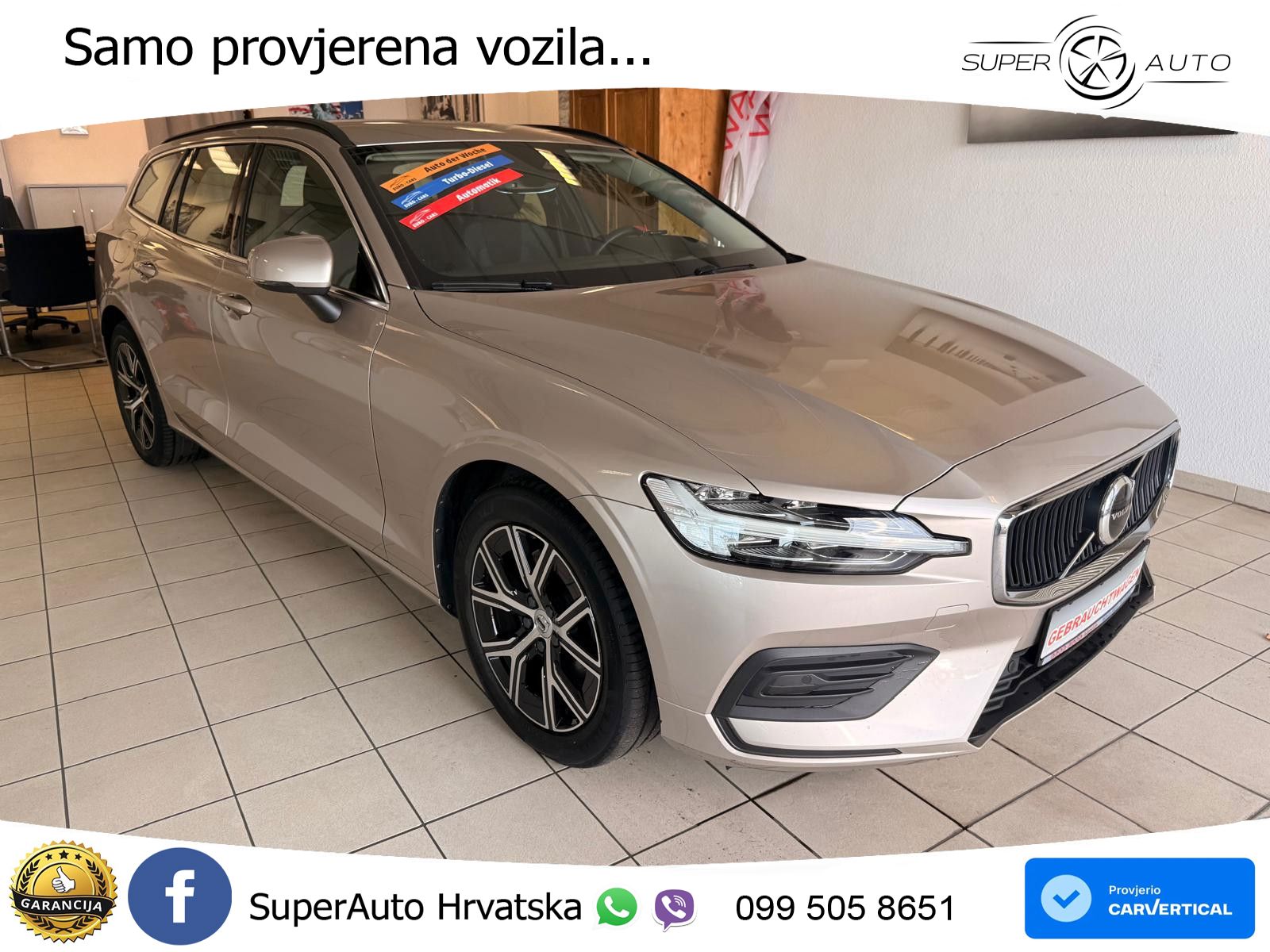 Volvo V60 2.0 B4 Diesel Geartronic LED+GR SJED+ACC