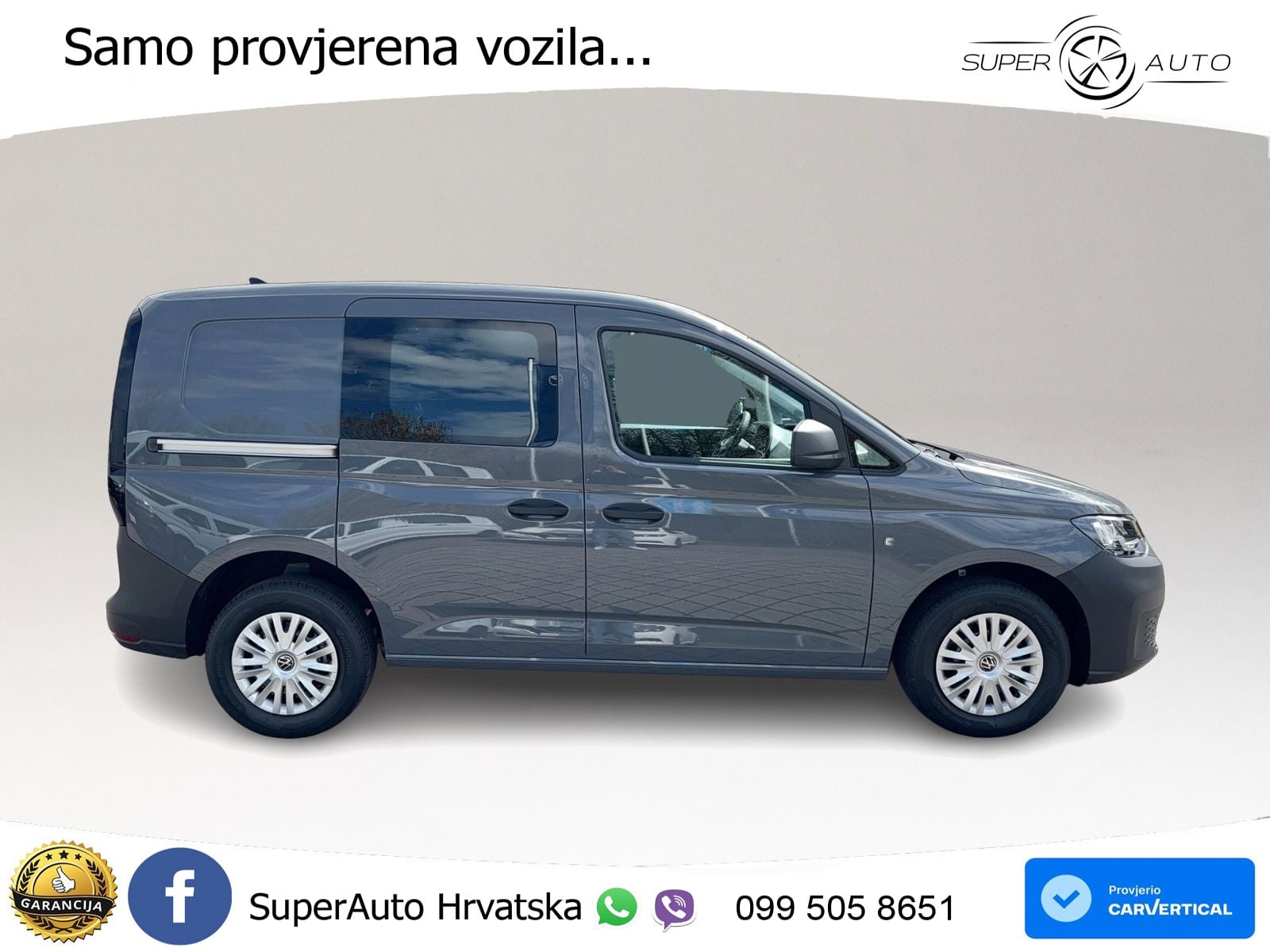 Volkswagen Caddy Cargo 2.0 TDI, AHK, Klima, PDC 6-Gang 102 KS