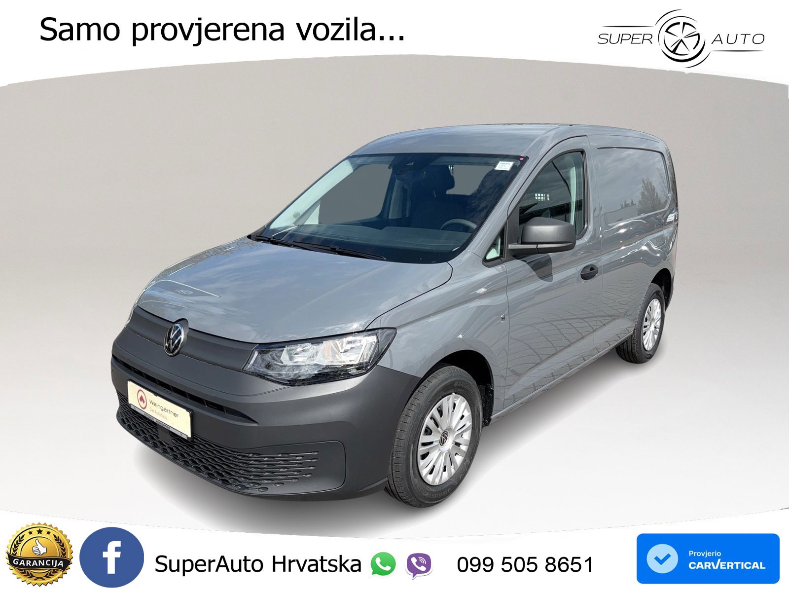 Volkswagen Caddy Cargo 2.0 TDI, AHK, Klima, PDC 6-Gang 102 KS