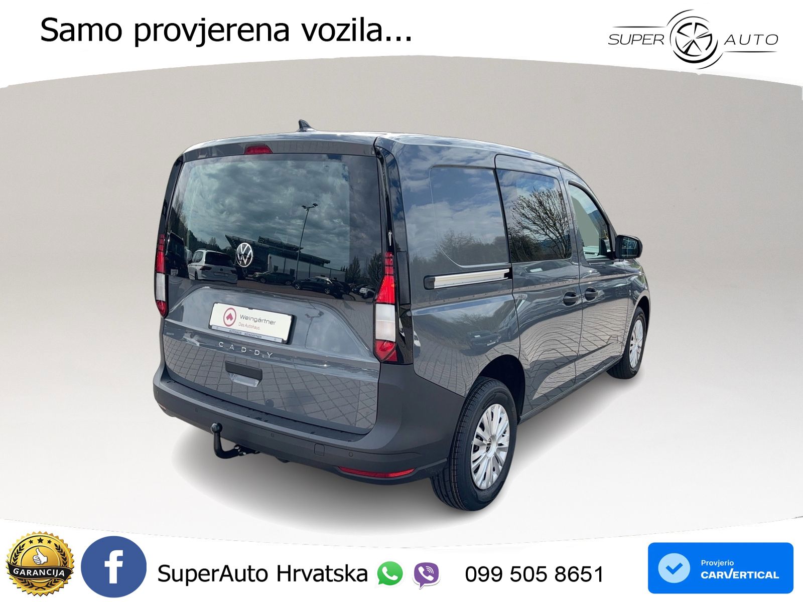Volkswagen Caddy Cargo 2.0 TDI, AHK, Klima, PDC 6-Gang 102 KS